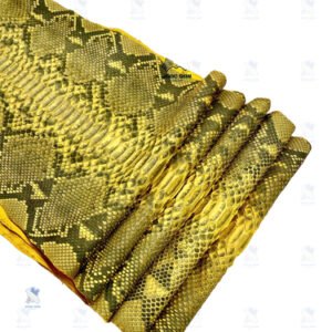 PREMIUM DYED RETICULATED PYTHON SKIN – THE EMPOWERING CHARTREUSE YELLOW