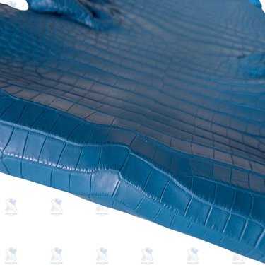 PREMIUM CROCODILE BELLY LEATHER – MODERN OCEAN BLUE