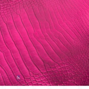 PREMIUM CROCODILE BELLY LEATHER – CAPTIVATING FUCHSIA PINK