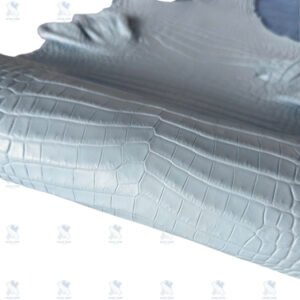 PREMIUM CROCODILE BELLY LEATHER – ELEGANT SMOKE GREY