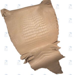 PREMIUM CROCODILE BELLY LEATHER – ELEGANT NUDE BEIGE (QUIET LUXURY)
