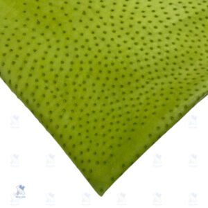 PREMIUM FULL-QUILL OSTRICH SKIN – ENERGETIC LIME GREEN